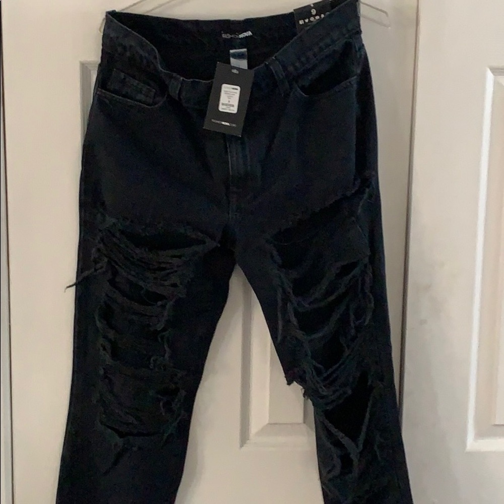 Women Dark Blue  Fashion Nova Jeans New Size 9